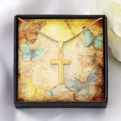 AuroraBellucci™ Memorial Cross Necklace