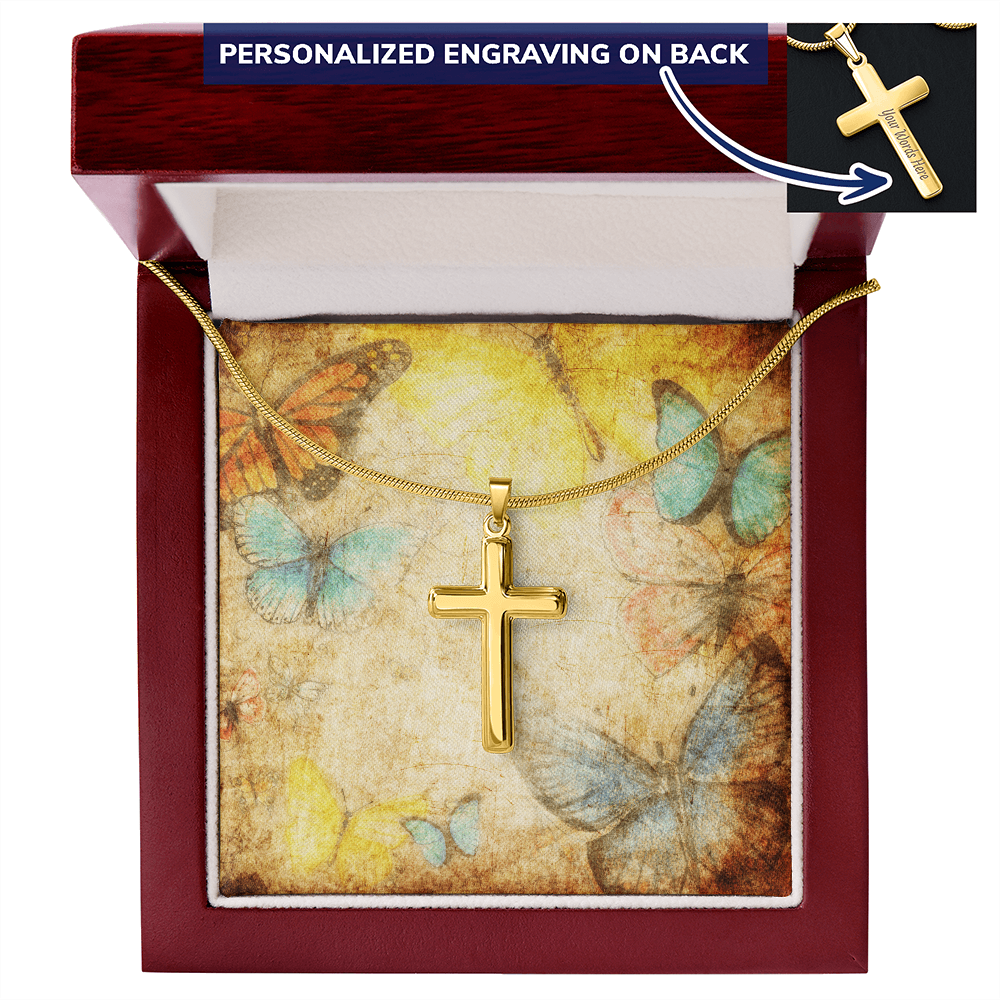 AuroraBellucci™ Memorial Cross Necklace