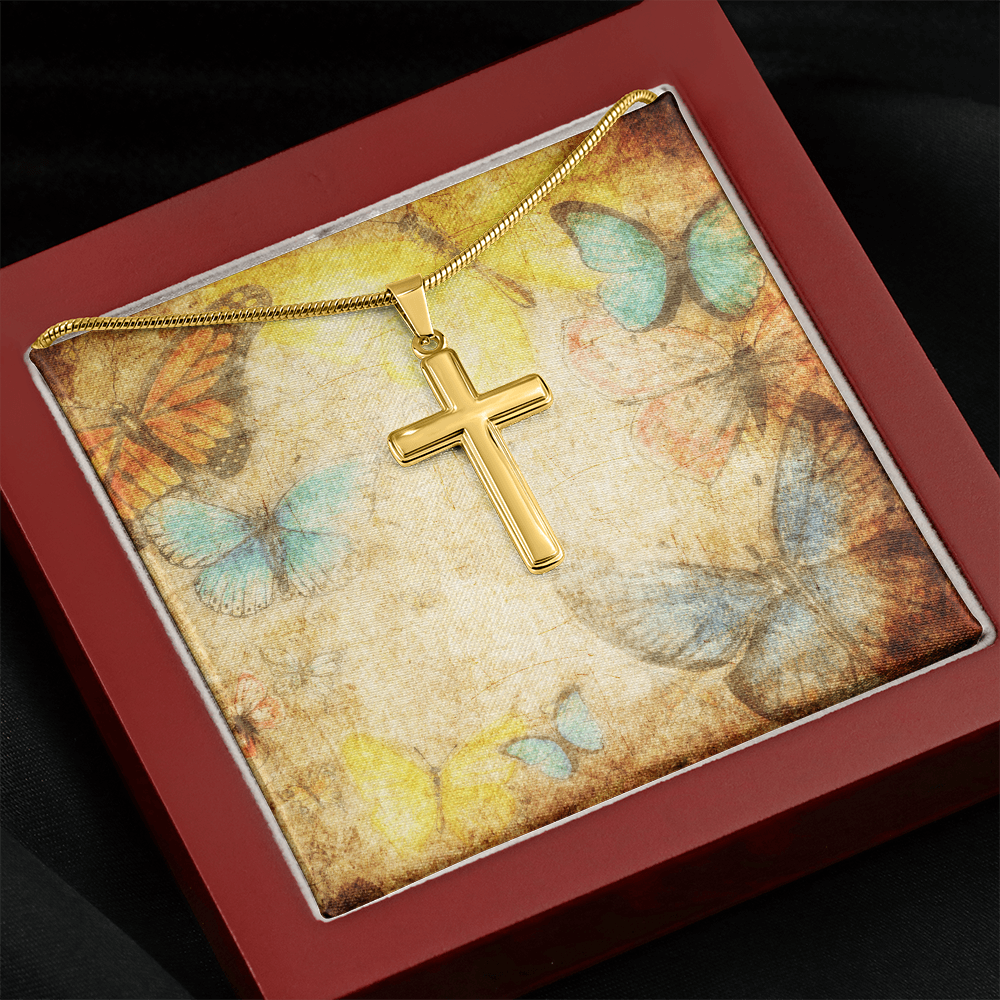AuroraBellucci™ Memorial Cross Necklace