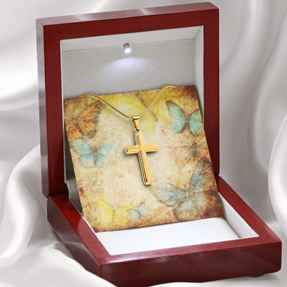 AuroraBellucci™ Memorial Cross Necklace